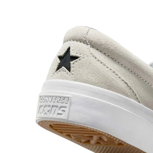 Converse Cons One Star CC Pro A11170C Suede Slip On Cream Skate Shoes MENS 10 - Picture 10 of 12